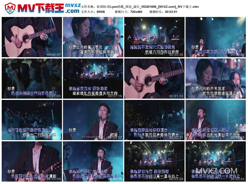 宿羽阳-给Lyon的歌_国语_流行_MD201856